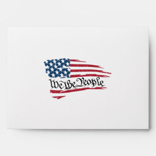 4th of July We The People American Flag Envelope