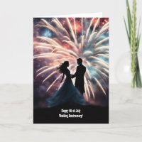 4th of July Wedding Anniversary with Couple