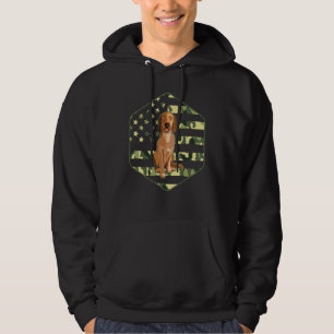 4th Of Julycamo American Flag Rhodesian Ridgeback Hoodie