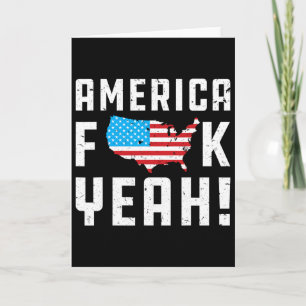 4th Ofjuly America Yeah Funny Gift Card