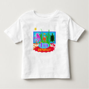 4th Undersea Adventure Birthday Tshirts