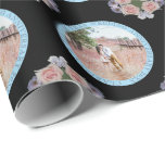 4th Wedding Anniversary Custom Photo Floral Wrapping Paper<br><div class="desc">If you're looking for roses and peonies framing you beautiful photo and atemplate for your 4th anniversary wrapping,  than you've come to the right place.  Your personal photo with medallion font encircling it and roses and peonies framing the corners. What a lovely surprise to find waiting for her.</div>