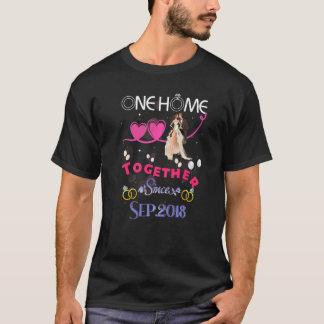 4th Wedding Anniversary One Home Together Since Se T-Shirt