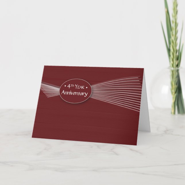 4th Year Employee Anniversary Card (Front)