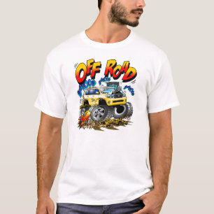 4WD Off Road Cartoon Caricature T-Shirt