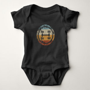 4x4 4WD Off Road Sign Vintage Sunset Gift Baby Bodysuit