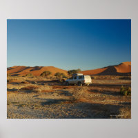 4x4 car in desert Landscape of Namib at