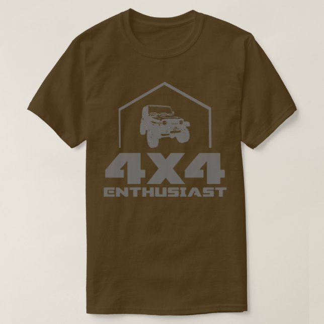 4X4 Enthusiast 4WD T T-Shirt (Design Front)