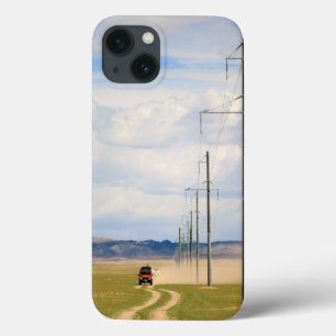 4X4 Vehicles On Dirt Road, Gobi Desert iPhone 13 Case