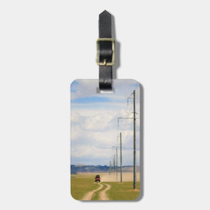 4X4 Vehicles On Dirt Road, Gobi Desert Luggage Tag
