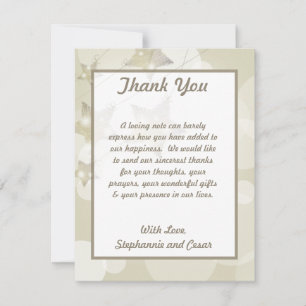 4x5 FLAT Thank You Card Christmas Stars