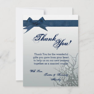 4x5 FLAT Thank You Card Frosted Glass Cracked Mirr