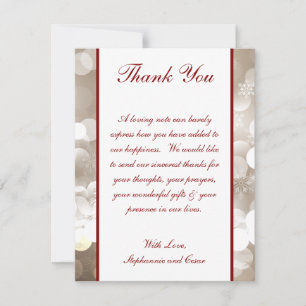 4x5 FLAT Thank You Card Winter Blur