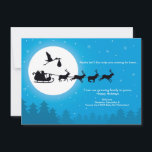 4x6 Christmas Card Pregnancy Announcement - Coming<br><div class="desc">Our Pregnancy Christmas Cards can be sent as your annual holiday cards,  or as festive pregnancy announcements! Also available in a folded card version and Twins version. Matching customisable ornaments also available.</div>
