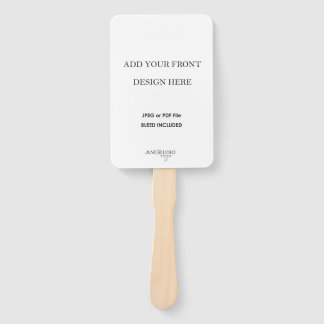 4x6" Double-sided Wedding Fan Program Printing