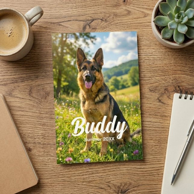 4x6 Pet Photo Print Personalized with Name & Date (The perfect 4x6 keepsake for any pet parent.)