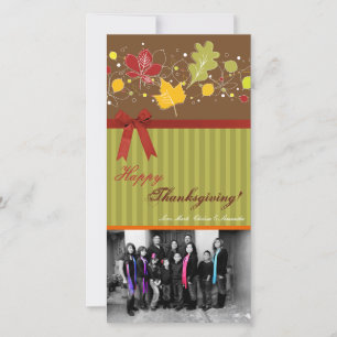 4x8 Autumn Tree Foliage PHOTO Thanksgiving Card