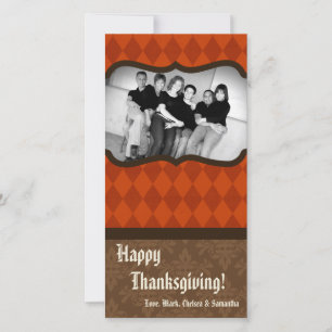 4x8 Autumn Tree Foliage PHOTO Thanksgiving Card