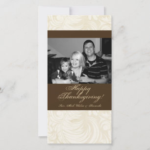 4x8 Autumn Tree Foliage PHOTO Thanksgiving Card