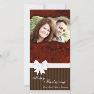 4x8 Autumn Tree Foliage PHOTO Thanksgiving Card