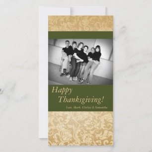 4x8 Autumn Tree Foliage PHOTO Thanksgiving Card