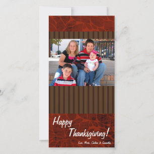 4x8 Autumn Tree Foliage PHOTO Thanksgiving Card