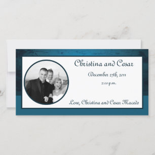 4x8 Engagement Photo Announcement Deep Moroccan Bl