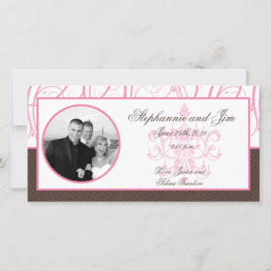 4x8 Engagement Photo Announcement Pink Chandelier