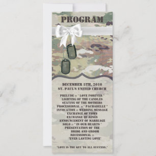 4x9.25 Program Cards Army OCP Camo Uniform Camofla