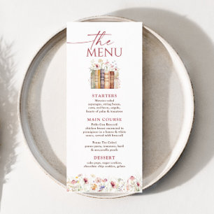 4x9" New Chapter Begins, Storybook Shower Menu