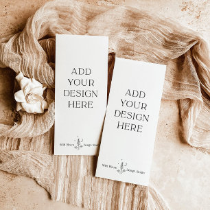 4x9" Wedding Food Menu or Program Printing