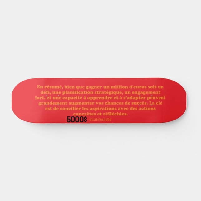 5000$ SKATEBOARD (Horz)