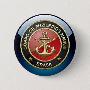[500] Corpo De Fuzileiros Navais [Brasil] (CFN) 6 Cm Round Badge