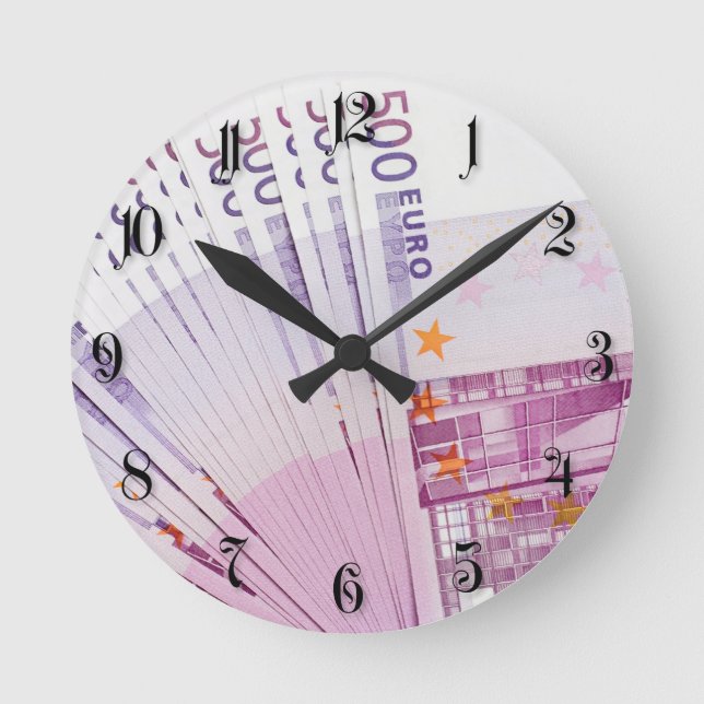 500 euros round clock (Front)