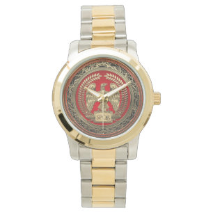 [500] Gold Roman Imperial Eagle Watch