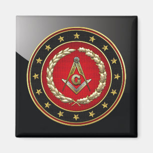 [500] Masonic Square and Compasses [3rd Degree] Magnet
