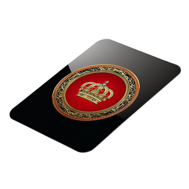 [500] Prince-Princess King-Queen Crown [Belg.Gold] Magnet (Left Side)