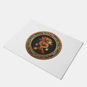 [500] Red and Yellow Dragons Doormat