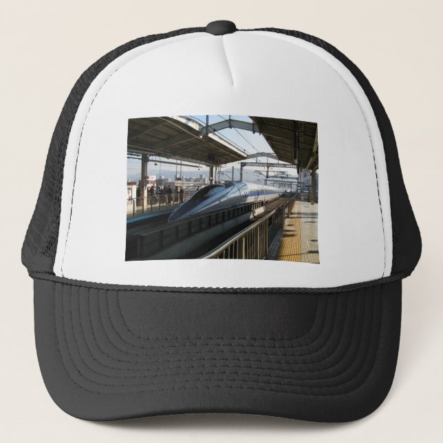 500 Series Shinkansen 新幹線 Bullet Train Trucker Hat (Front)