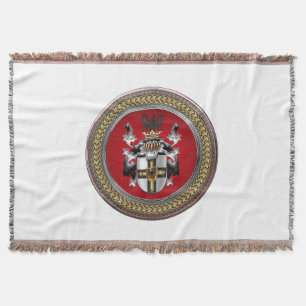 [500] Teutonic Order Coat of Arms Throw Blanket