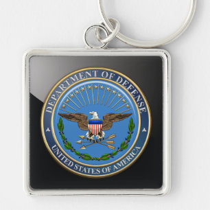 [500] U.S. Department of Defence (DOD) Emblem [3D] Key Ring