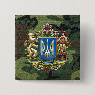[500] Ukraine: Proposed Greater Coat of Arms 15 Cm Square Badge