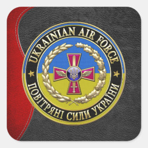 [500] Ukrainian Air Force [Special Edition] Square Sticker