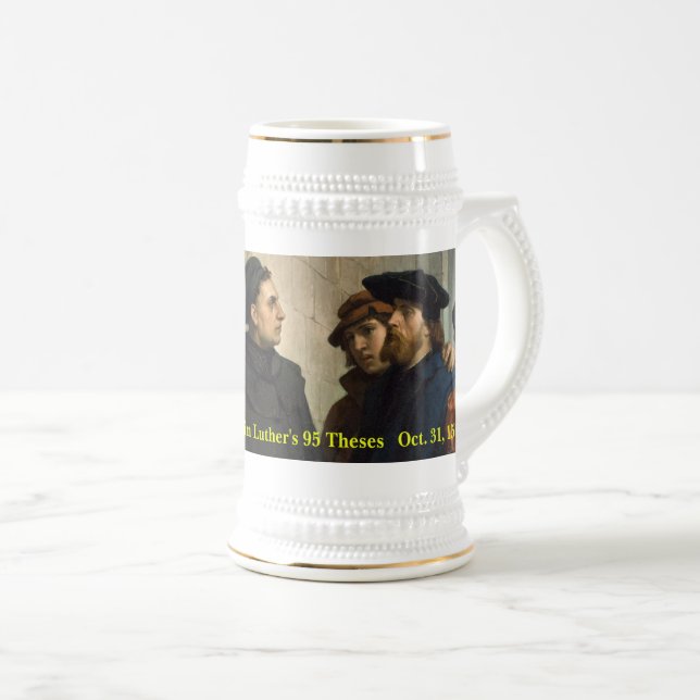 500th Anniv. of Martin Luther's 95 Theses Beer Stein (Front Right)