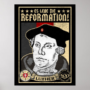 500th Anniversary Reformation Luther Poster-German Poster