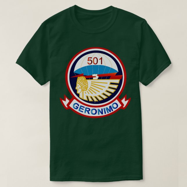 501 Parachute Infantry Regiment wo Txt T-Shirt (Design Front)