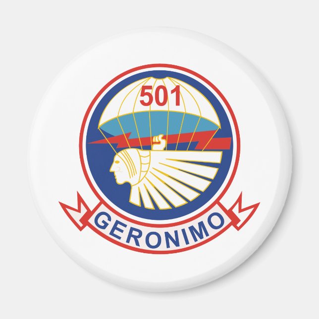 501st Parachute Infantry Regiment (PIR) Insignia Magnet (Front)