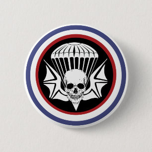 502nd PIR 6 Cm Round Badge
