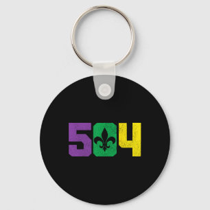 504 Area Code Pride Nola New Orleans Louisiana Mar Key Ring