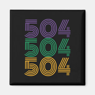504 Mardi Gras 2025 Funny Carnival Costume Outfit Magnet